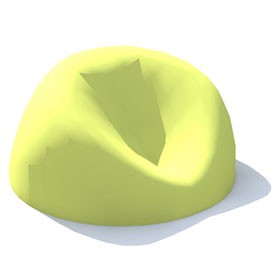Large beanbag chair 3D Object | FREE Artlantis Objects Download